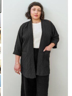 Curator SF Jules Cardigan Black [EUC, Quilted Cardigan Jacket]